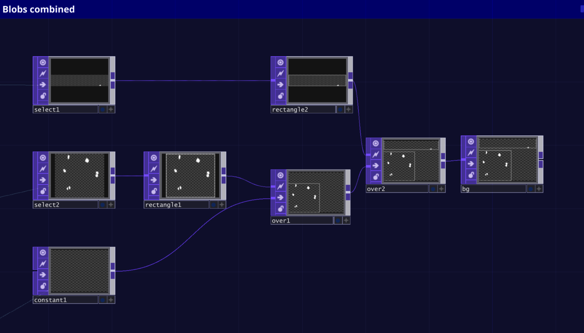 Combined blob tracking