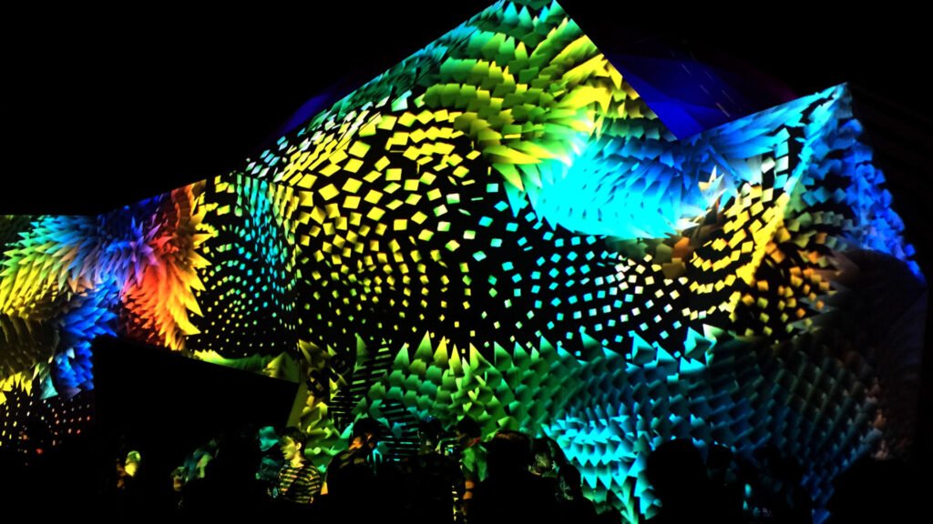 Origins projection mapping at Panorama Festival